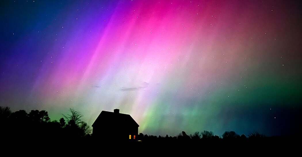 A Solar Storm Lights Up the Night Sky