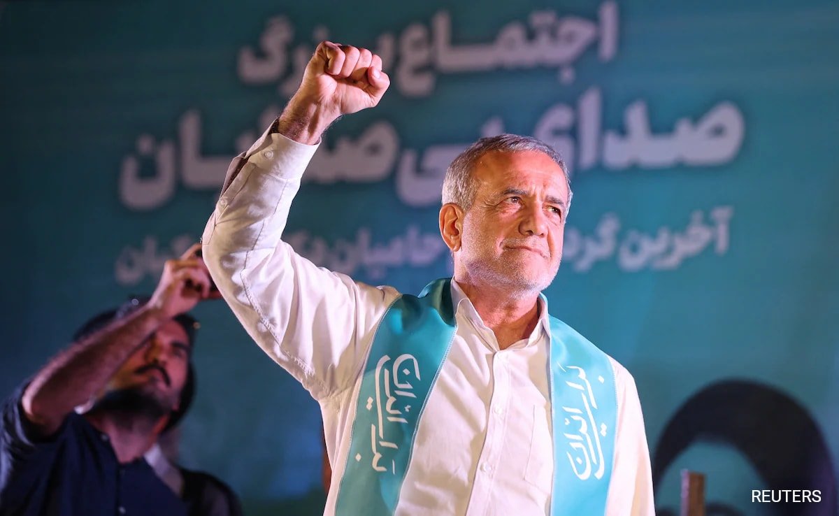 Iran Reformist Masoud Pezeshkian Wins In Runoff Vote Towards Hardline Candidate Saeed Jalili
