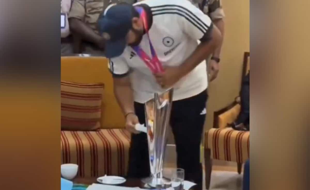 Rohit Sharma Polishes T20 World Cup Trophy, Heartwarming Video Goes Viral. Watch.