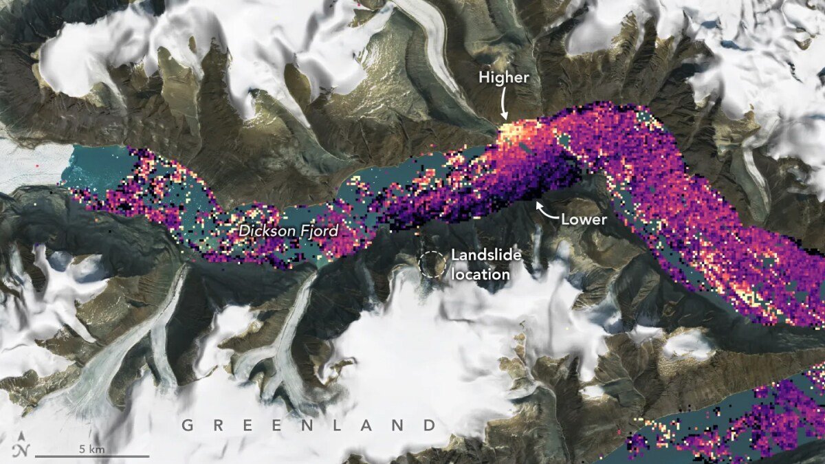 SWOT Satellite tv for pc Observes Seismic Tsunami Occasion in Greenland’s Dickson Fjord